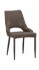 古瑟里餐椅-灰皮-五金腳