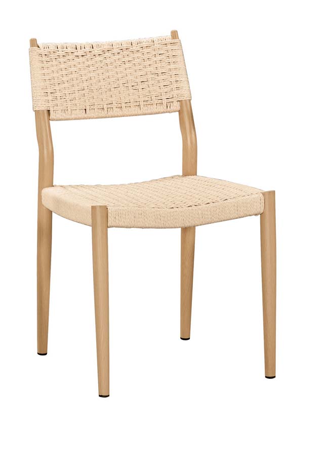 索拉爾餐椅-編籐-五金腳